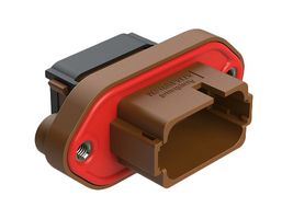 AMPHENOL SINE/TUCHEL AT16-15PD-PM11 Automotive Connector Housing, Key D, Brown, AT Series, Receptacle, 15 Positions
