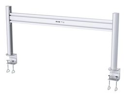EATON TRIPP LITE DMSWKITTAA Slat Rail, with Post, Tripp Lite, Monitor/HDTV, Desk Mount, 32" Screen, 15kg, Aluminum, Silver
