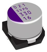 PANASONIC 20SVPG220M Polymer Aluminium Electrolytic Capacitor, 220 µF, 20 V, Radial Can - SMD, 0.018 ohm