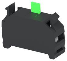 ALCOSWITCH - TE CONNECTIVITY CBE1NO Contact Block, IPE Series Push Button Switches, 1 Pole, SPST-NO, 10A, 230, Screw, CBE Series