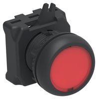 ALCOSWITCH - TE CONNECTIVITY IPE22FLILRD Industrial Pushbutton Switch, IPE Series, 22.5 mm, SPST-NO, SPST-NC, Momentary, Round Flush, Red