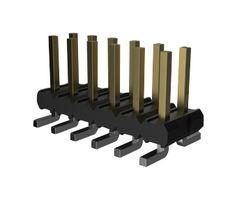 AMPHENOL COMMUNICATIONS SOLUTIONS 57202-G52-03LF Pin Header, Board-to-Board, 2 mm, 2 Rows, 6 Contacts, Surface Mount, FCI Minitek 57202 Series