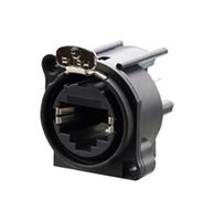 REAN RRE8F-A-001-0 Modular Connector, RJ45 Jack, 1 x 1 (Port), 8P8C, Cat5e, Panel PCB Mount