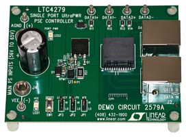 ANALOG DEVICES DC2579A Demonstration Board, LTC4279IUFD#PBF, Power Over Ethernet (POE), PSE Controller