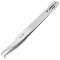 EXCELTA 14A-GW Tweezers, Mini, Precision, Cutting, Bent, Pointed, 110 mm, Carbon Steel