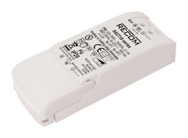 RECOM POWER RACT18-350 LED Driver, TRIAC Dimmable, 18 W, 52 V, 350 mA, Constant Current, 198 V, 264 V