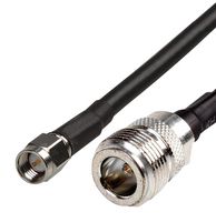SIRETTA ASMN500A058L13 RF / Coaxial Cable Assembly, 16.4 ft, 5 m, LLC200A, SMA Plug, N Type Jack, 50 ohm