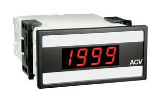 TEXMATE DU-35ACRMS Digital Panel Meter, AC Voltage, DU Series, 1/8 DIN, 3.5 Digits, 120 / 240 Vac, True RMS
