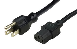 DESCO 50581 Power Cord, IEC C13, North America Plug, 8ft