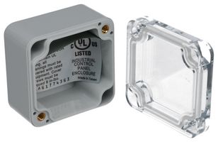 BUD INDUSTRIES PN-1330-AC Plastic Enclosure, Wall Mount, Polycarbonate, 35.05 mm, 52.07 mm, 50.04 mm, IP68