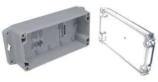 BUD INDUSTRIES PN-1332-ACMB Plastic Enclosure, Wall Mount, Polycarbonate, 55.12 mm, 160 mm, 80 mm, IP68