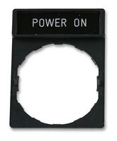 SCHNEIDER ELECTRIC ZBY2326 Legend Holder, Harmony XB4/XB5 Series Pushbutton Switches, 0.31" x 1.06", White/Black/Red, Plastic