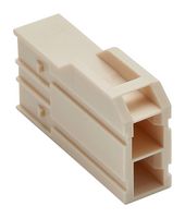 MOLEX 203438-2211 Connector Housing, Natural, CP-6.5 203438 Series, Plug, 2 Positions, 6.5 mm