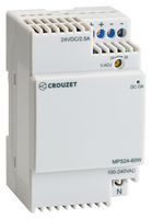 CROUZET AUTOMATION 89451006 AC/DC DIN Rail Power Supply (PSU), 1 Output, 60 W, 24 V, 2.5 A