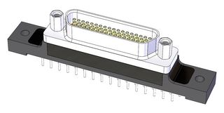 AMPHENOL CANADA M83513/23-G01NN D Sub Connector, Micro D, Plug, MIL-DTL-83513 Series, 51 Contacts, Solder