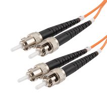 L-COM FCA-STST-DPM1Z-05 Fiber Optic Cable, Multimode, OM1, 2 Fibers, 62.5µm / 125µm, 16.4 ft