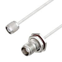 L-COM LCCA30127-FT4 RF / Coaxial Cable Assembly, 4 ft, 1.2 m, 0.085 Hand Formable, TNC Plug, TNC Bulkhead Jack