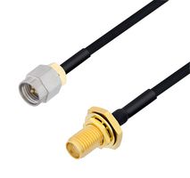 L-COM LCCA30135-FT10 RF / Coaxial Cable Assembly, 10 ft, 3.05 m, 0.085 Hand Formable, SMA Plug, SMA Bulkhead Jack
