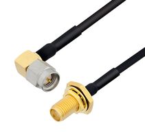 L-COM LCCA30136-FT10 RF / Coaxial Cable Assembly, 10 ft, 3.05 m, 0.085 Hand Formable, SMA Right Angle Plug