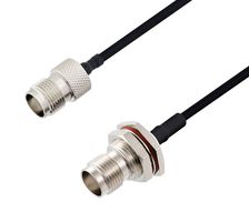 L-COM LCCA30530-FT6 RF / Coaxial Cable Assembly, 6 ft, 1.8 m, 0.141 Hand Formable, BNC Bulkhead Jack, TNC Jack