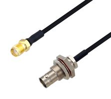 L-COM LCCA30603-FT4 RF / Coaxial Cable Assembly, 4 ft, 1.2 m, 0.085 Hand Formable, BNC Bulkhead Jack, SMA Jack