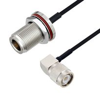 L-COM LCCA30655-FT3 RF / Coaxial Cable Assembly, 3 ft, 914.4 mm, 0.085 Hand Formable, N Type Bulkhead Jack