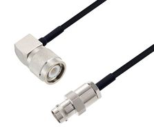 L-COM LCCA30659-FT3 RF / Coaxial Cable Assembly, 3 ft, 914.4 mm, 0.085 Hand Formable, BNC Jack, TNC Right Angle Plug