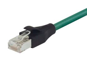L-COM TRD695AHF-10 Ethernet Cable, Cat6a, RJ45 Plug to RJ45 Plug