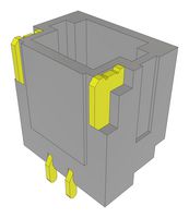 SAMTEC T1M-02-GF-S-RA-FR Pin Header, Wire-to-Board, 1 mm, 1 Rows, 2 Contacts, Surface Mount, Micro Mate T1M Series