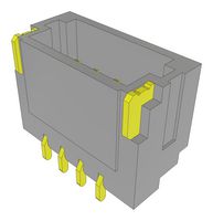 SAMTEC T1M-04-GF-S-RA-FR Pin Header, Wire-to-Board, 1 mm, 1 Rows, 4 Contacts, Surface Mount, Micro Mate T1M Series