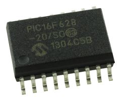 MICROCHIP PIC16F628-20/SO 8 Bit MCU, Flash, PIC16 Family PIC16F6XX Series Microcontrollers, PIC16, 20 MHz, 3.5 KB, 18 Pins