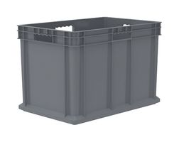 AKRO-MILS 37686GREY STRAIGHT WALL CONTAINER, HVY DUTY, GRAY