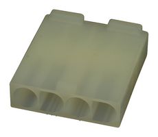 MOLEX 19-09-2046 Connector Housing, Natural, Standard .093" 3191 Series, Plug, 4 Positions, 6.7 mm