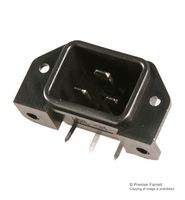 SCHURTER 6163.0018 IEC Power Connector, IEC Appliance Inlet C20, IEC C20 Inlet, 16 A, 250 VAC, Quick Connect