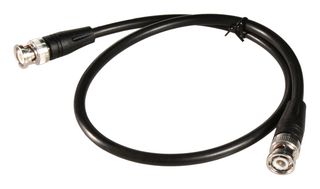 AMPHENOL RF 779829-58-0.6 RF / Coaxial Cable Assembly, 23.6 ", 600 mm, RG58C, BNC Straight Plug, BNC Straight Plug, 50 ohm
