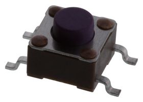TE CONNECTIVITY - ALCOSWITCH FSM4JSMXL Tactile Switch, FSMJSM Series, Top Actuated, Surface Mount, Round Button, 70 gf, 50mA at 24VDC