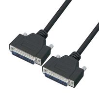 L-COM CSMNB25MM-25 Computer Cable, D Sub 25 Position Plug, D Sub 25 Position Plug, 25 ft, 7.6 m, Black