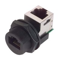 L-COM WPRJ-FTRACAT5E In-Line Adapter, RJ45 Right Angled, RJ45, RJ45