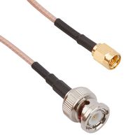 AMPHENOL RF 245101-01-48.00 RF / Coaxial Cable Assembly, 4 ft, 1.2 m, RG316/U, SMA Plug, BNC Plug, 50 ohm