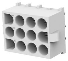 AMP - TE CONNECTIVITY 350587-1. Rectangular Power Connector, Straight, 12 Contacts, Universal MATE-N-LOK Series, PCB Mount, Solder