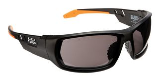 KLEIN TOOLS 60164 Eye Glasses, Protective/Safety, Anti-Fog, UV, Grey Lens, Black, Orange