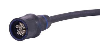 HARTING 33503000140050 Ethernet Cable, Cat5e, F+B Hybrid Receptacle to Free End, Black, 5 m, 16.4 ft