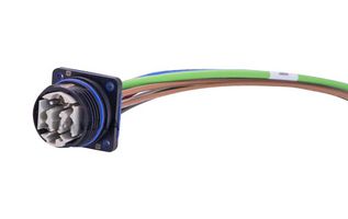 HARTING 33503199141003 Ethernet Cable, Cat5e, F+B Hybrid PFT Plug to Free End, Multi-colored, 300 mm, 11.8 "