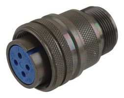 AMPHENOL INDUSTRIAL 97-3106A-18-10S(639) Circular Connector, 97 Series, MIL-DTL-5015 Series, Straight Plug, 4 Contacts, Solder Socket