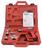 L-COM LCCN3036 Heat Gun, Proheat®, Varitemp™, 120V, 11A, 1300W, 130°F to 900°F, 2 Nozzles & Protective Case