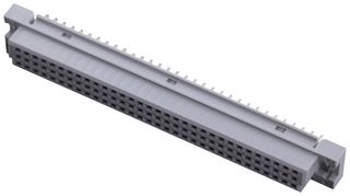 AMPHENOL COMMUNICATIONS SOLUTIONS 86093968124H55V1LF DIN 41612 Connector, 8609 Series, 96 Contacts, Receptacle, 2.54 mm, 3 Row, a + b + c
