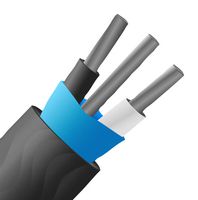 LABFACILITY XF-1314-FAR Thermocouple Wire, IEC, PVC Insulated, Mylar Screened, Type J, 7 x 0.2mm, 82 ft