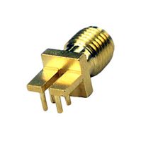 JOHNSON - CINCH CONNECTIVITY 142-0761-821 RF / Coaxial Connector, SMA Coaxial, Right Angle Jack, Board Edge / End Launch, 50 ohm