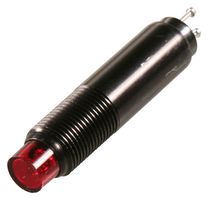 DIALIGHT 249-7841-1431-574 Neon Indicator, 125 V, Turret, Red, 9.5 mm, Cylindrical, 700 mA