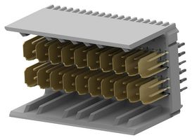 AMP - TE CONNECTIVITY 6469076-1. Connector, Straight, Z-PACK HM-Zd Series, 40 Contacts, 2.5 mm, Header, Press Fit, 4 Rows